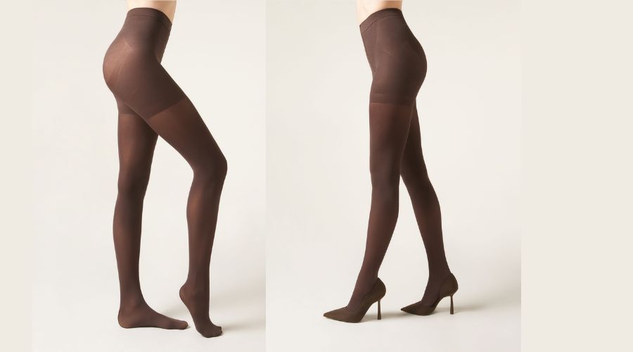 Blickdichte, formgebende, matte Strumpfhose